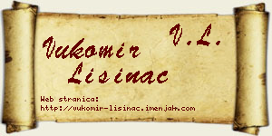 Vukomir Lisinac vizit kartica